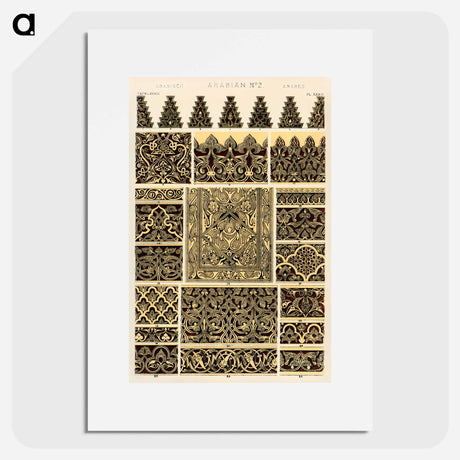 アートポスター-Nineteenth Century Ornament Pattern
 - 装飾の文法 Poster.