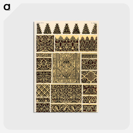 アートポストカード-Nineteenth Century Ornament Pattern
 - 装飾の文法 Postcard.
