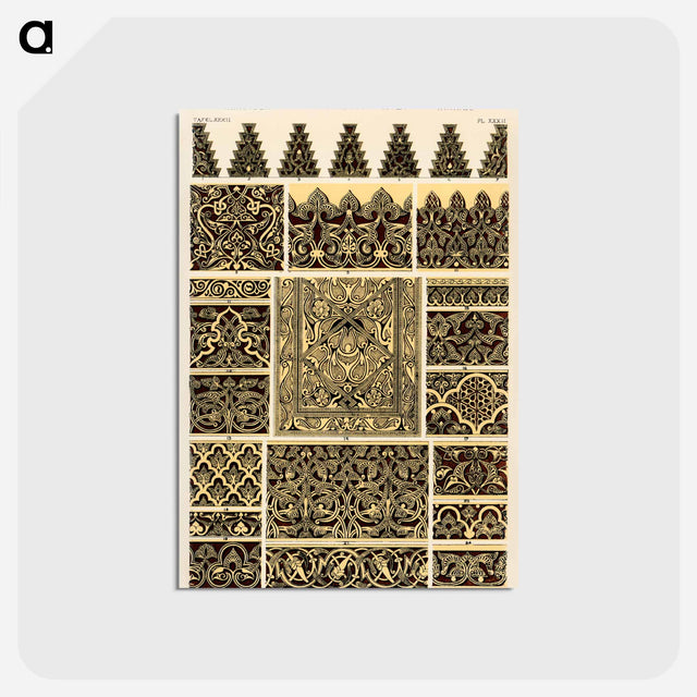 アートポストカード-Nineteenth Century Ornament Pattern
 - 装飾の文法 Postcard.