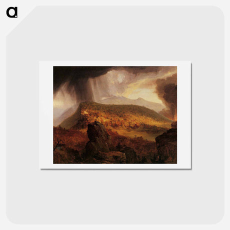 アートポストカード-Catskill Mountain House, The Four Elements - トーマス コール Postcard.