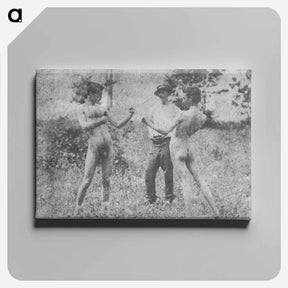 アートパネル-Unidentified model, Thomas Anschutz, and J. Laurie Wallace - トーマス エイキンズ Canvas.