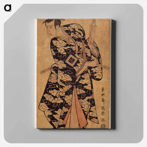 アートパネル-Ichikawa Yaozō III as Fuwa Banzaemon - 東洲斎 写楽 Canvas.