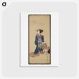 アートポストカード-Allegory of Maternal Care with Iris Bouquet
 - 歌川 国貞 Postcard.