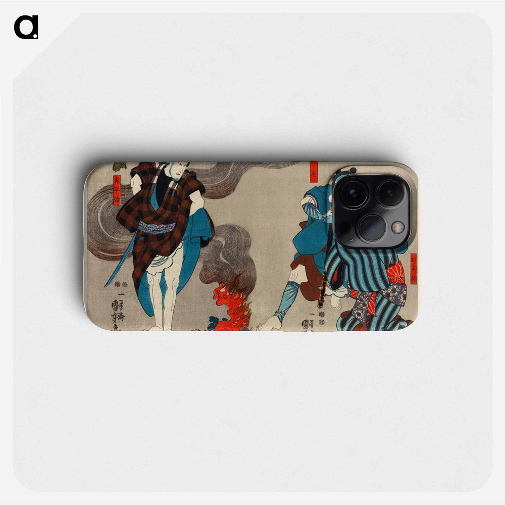 Oyone Magoshichi Taheiji - 歌川 国芳 Phone Case.