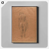 アートパネル-Standing Female Nude From the Back
 - ウィーン博物館 Canvas.