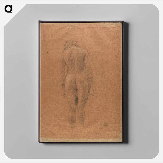 アートパネル-Standing Female Nude From the Back
 - ウィーン博物館 Canvas.