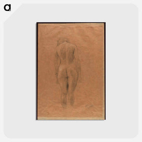 アートポストカード-Standing Female Nude From the Back
 - ウィーン博物館 Postcard.