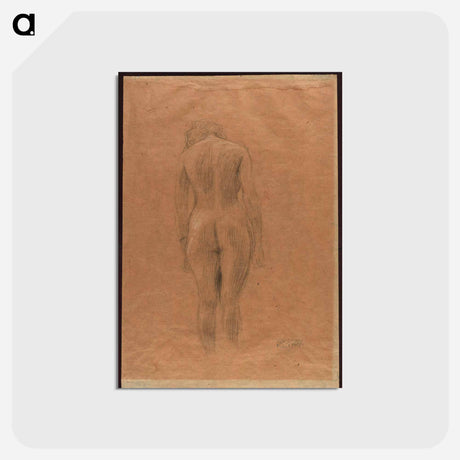 アートポストカード-Standing Female Nude From the Back
 - ウィーン博物館 Postcard.