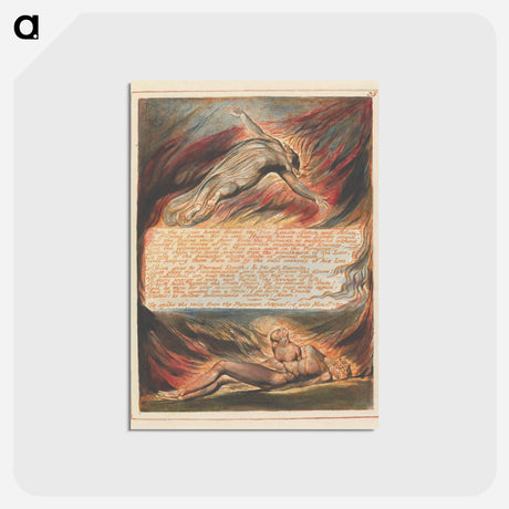 アートポストカード-Jerusalem, Plate 35 - ウィリアム ブレイク Postcard.