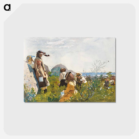 アートポストカード-Berry Pickers - ウィンスロー ホーマー Postcard.