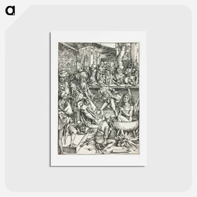 アートポストカード-The Martyrdom of Saint John - アルブレヒト デューラー Postcard.
