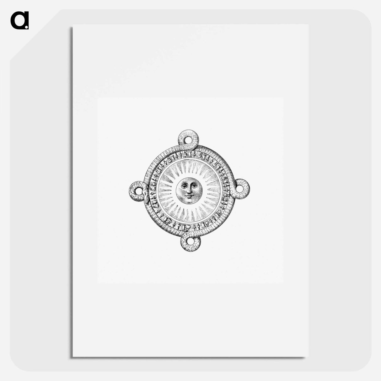 アートポスター-Sun from Ancient History Of Mexico
 - 大英図書館 Poster.