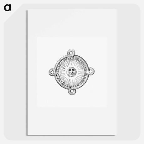 アートポスター-Sun from Ancient History Of Mexico
 - 大英図書館 Poster.