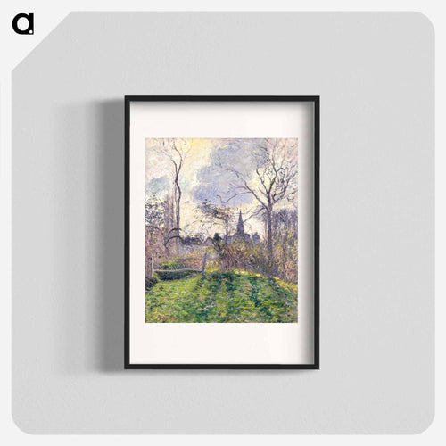 The Bell Tower of Bazincourt - Camille Pissarro Poster.