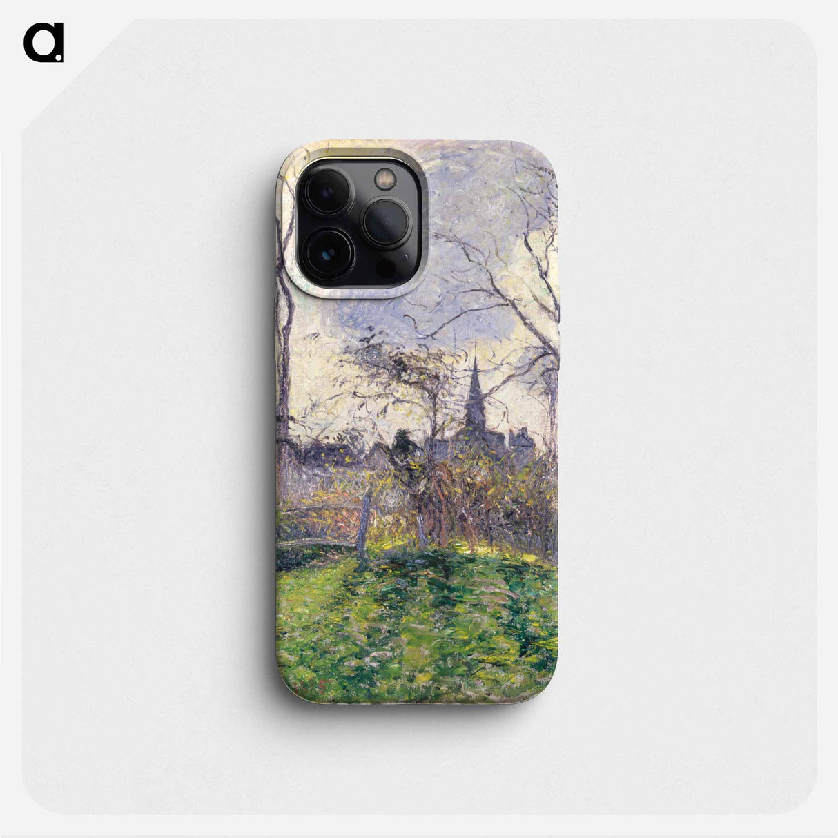 The Bell Tower of Bazincourt - Camille Pissarro Phone Case.