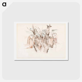アートポストカード-Bermuda: Tree - チャールズ デムス Postcard.
