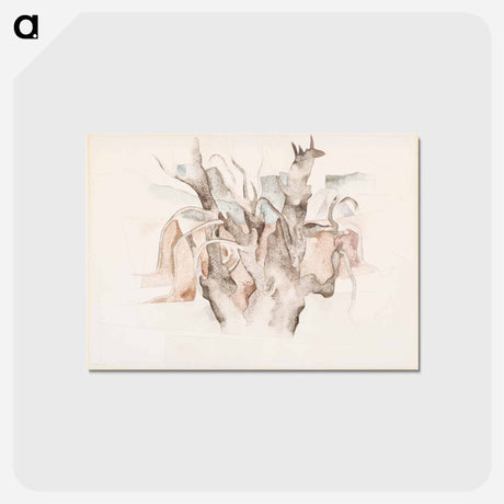 アートポストカード-Bermuda: Tree - チャールズ デムス Postcard.