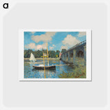 The Bridge at Argenteuil - クロード モネ Postcard.