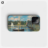 The Bridge at Argenteuil - Claude Monet Phone Case.