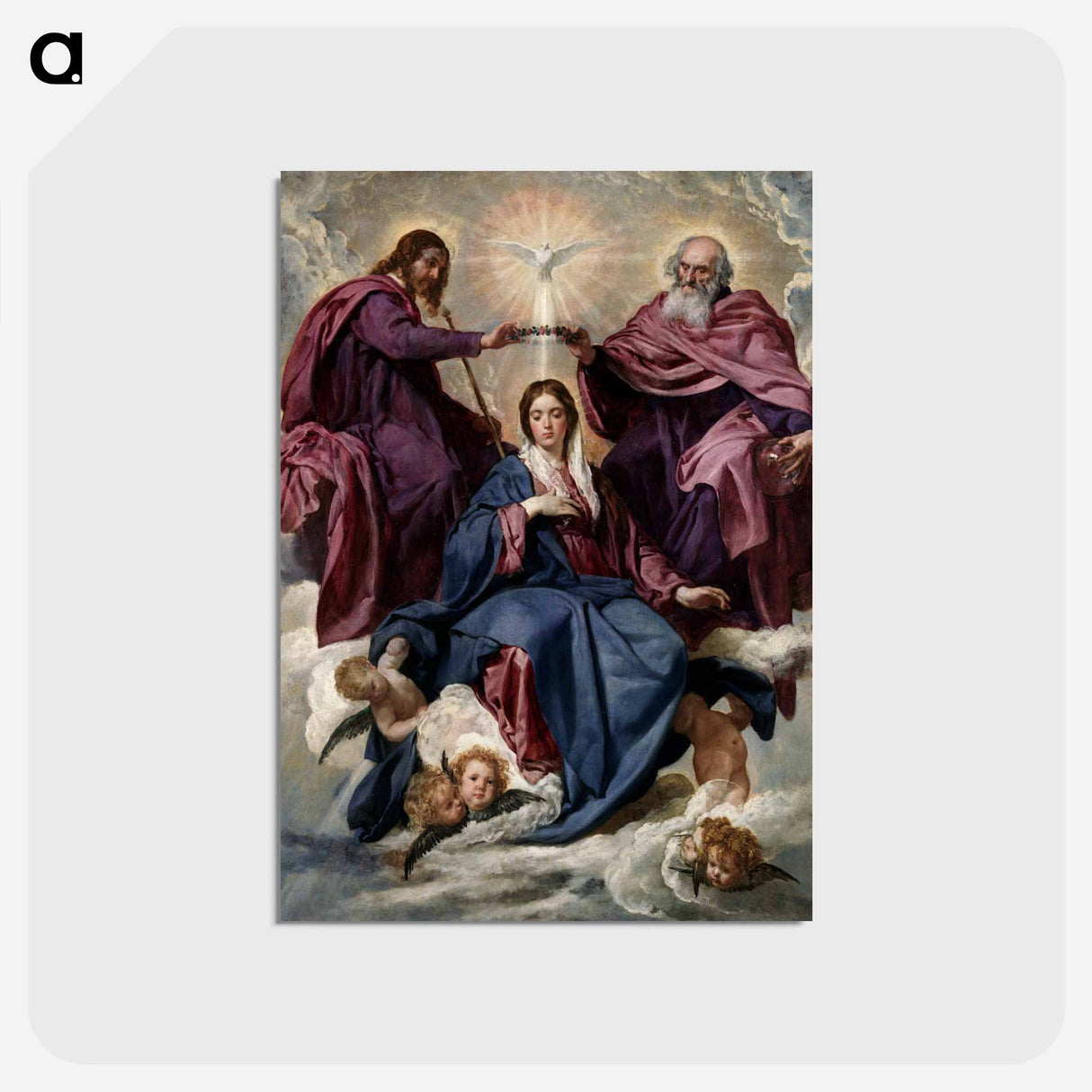 Coronation of the Virgin - ディエゴ ベラスケス Postcard.