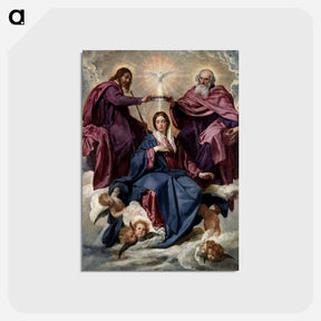 アートポストカード-Coronation of the Virgin - ディエゴ ベラスケス Postcard.