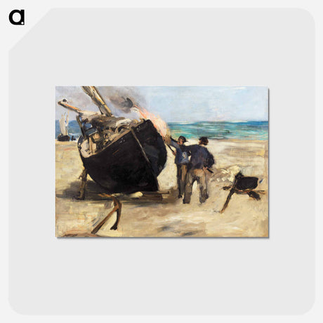 アートポストカード-Tarring the Boat - エドゥアール マネ Postcard.