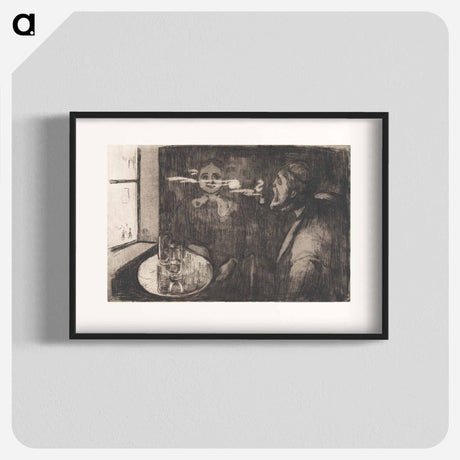 アートポスター-Tête-á-Tête - エドヴァルド ムンク Poster.