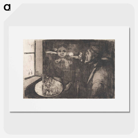 アートポスター-Tête-á-Tête - エドヴァルド ムンク Poster.