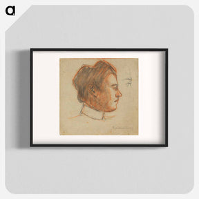 アートポスター-Český Krumlov relative of the artist by Egon Schiele - エゴン シーレ Poster.