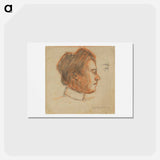 アートポストカード-Český Krumlov relative of the artist by Egon Schiele - エゴン シーレ Postcard.