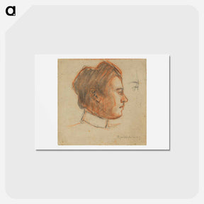 アートポストカード-Český Krumlov relative of the artist by Egon Schiele - エゴン シーレ Postcard.