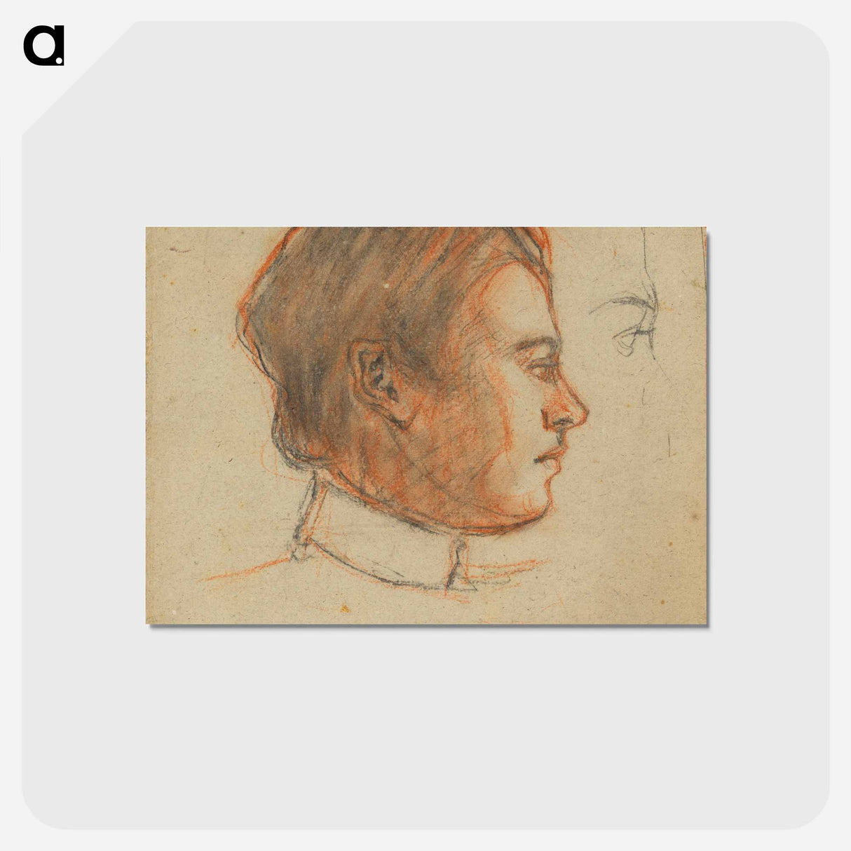 アートポストカード-Český Krumlov relative of the artist by Egon Schiele - エゴン シーレ Postcard.