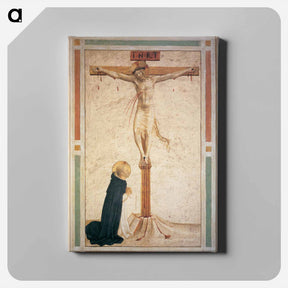 アートパネル-Crucifixion with St. Dominic - フラ アンジェリコ Canvas.