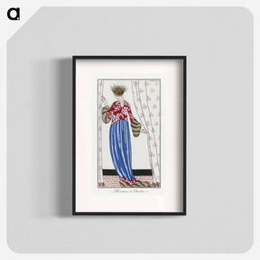 アートポスター-Costumes Parisiens, No. 71: Manteau de Théâtre - ジョージ バービエ Poster.