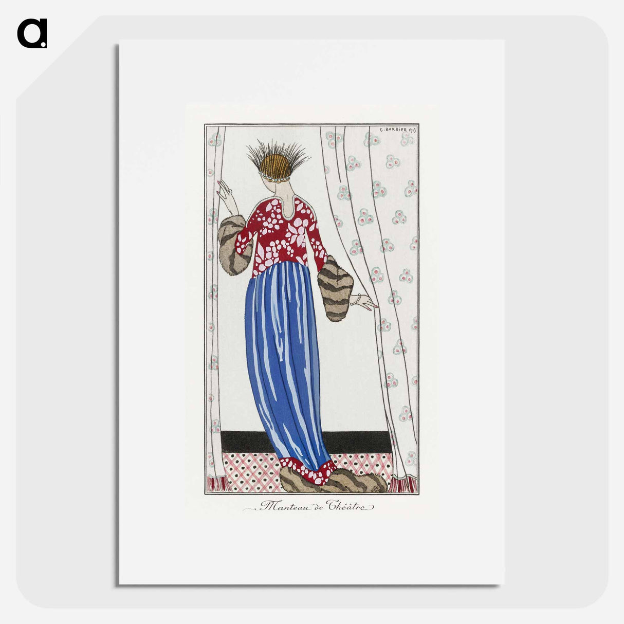 Costumes Parisiens, No. 71: Manteau de Théâtre - ジョージ バービエ Poster.