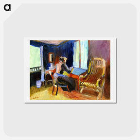 アートポストカード-Swiss Interior (Jane Matisse) - アンリ マティス Postcard.