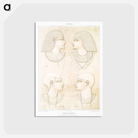 アートポストカード-Egyptian Types & Portraits
 - エジプト美術史 Postcard.