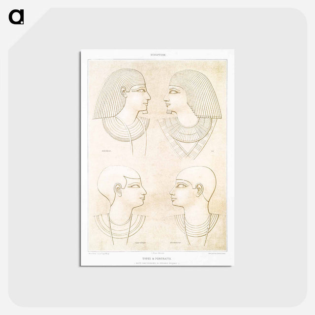 アートポストカード-Egyptian Types & Portraits
 - エジプト美術史 Postcard.