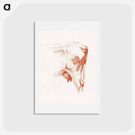 アートポストカード-Back legs of a cow - ジャン ベルナール Postcard.