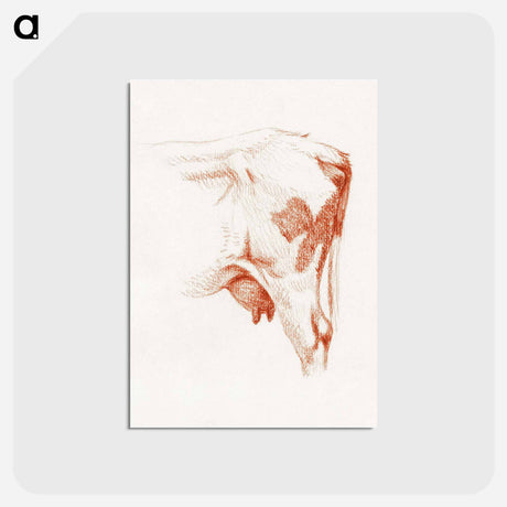 アートポストカード-Back legs of a cow - ジャン ベルナール Postcard.