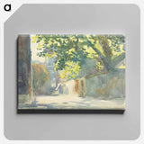 アートパネル-Sunlit Wall Under a Tree - ジョン シンガー サージェント Canvas.