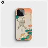 Hawfinch and Marvel-of-Peru - Katsushika Hokusai Phone Case.