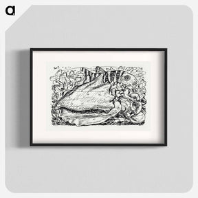 アートポスター-Fish and shell in the water - レオ ヘステル Poster.