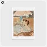 アートポストカード-The Lamp - メアリー カサット Postcard.