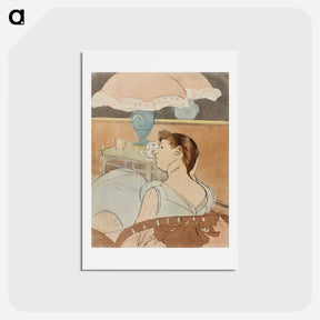 アートポストカード-The Lamp - メアリー カサット Postcard.