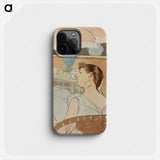 The Lamp - Mary Cassatt Phone Case.