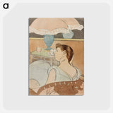 アートポストカード-The Lamp - メアリー カサット Postcard.