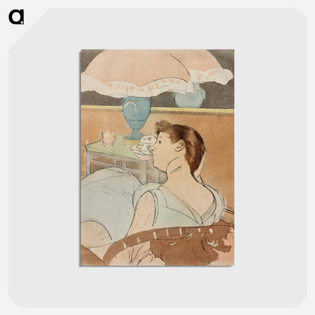 アートポストカード-The Lamp - メアリー カサット Postcard.