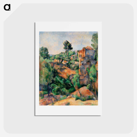 アートポストカード-Bibémus Quarry - ポール セザンヌ Postcard.
