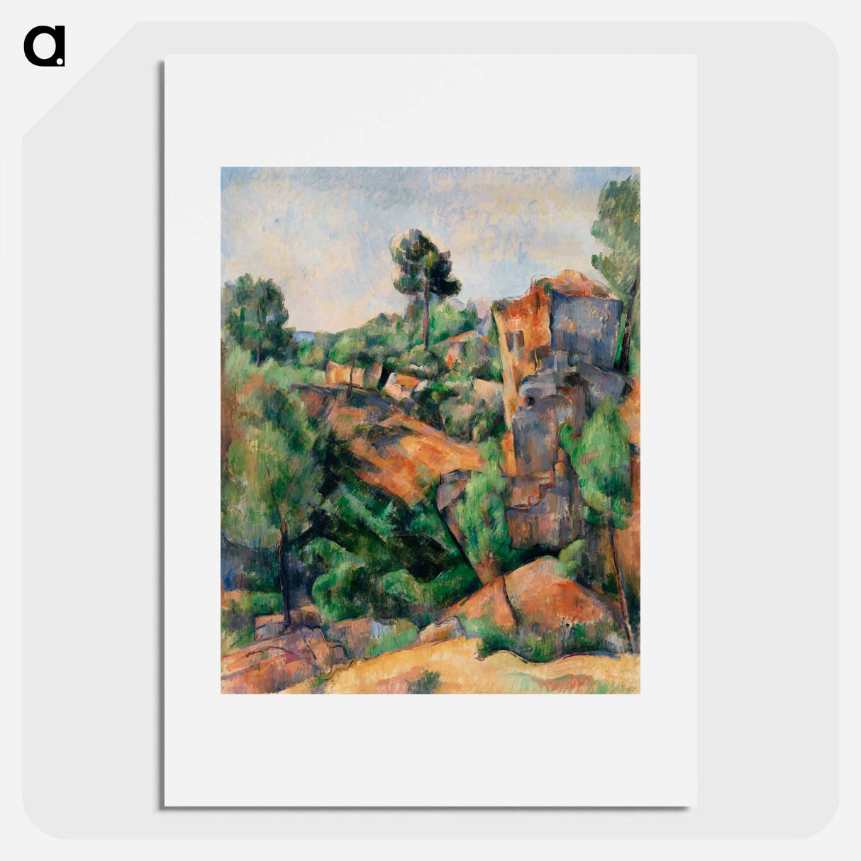 Bibémus Quarry - Paul Cézanne Poster.